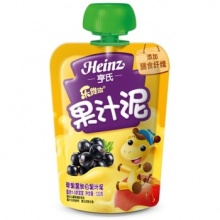 亨氏 (Heinz) 乐维滋果汁泥-苹果黑加仑 (1-3岁适用) 120g